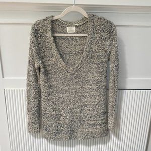 UO Pins & Needles - Nubby Grey Knit Sweater